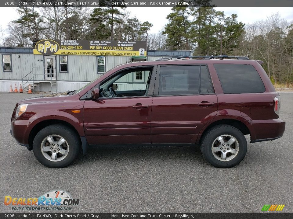 2008 Honda Pilot EX 4WD Dark Cherry Pearl / Gray Photo #2