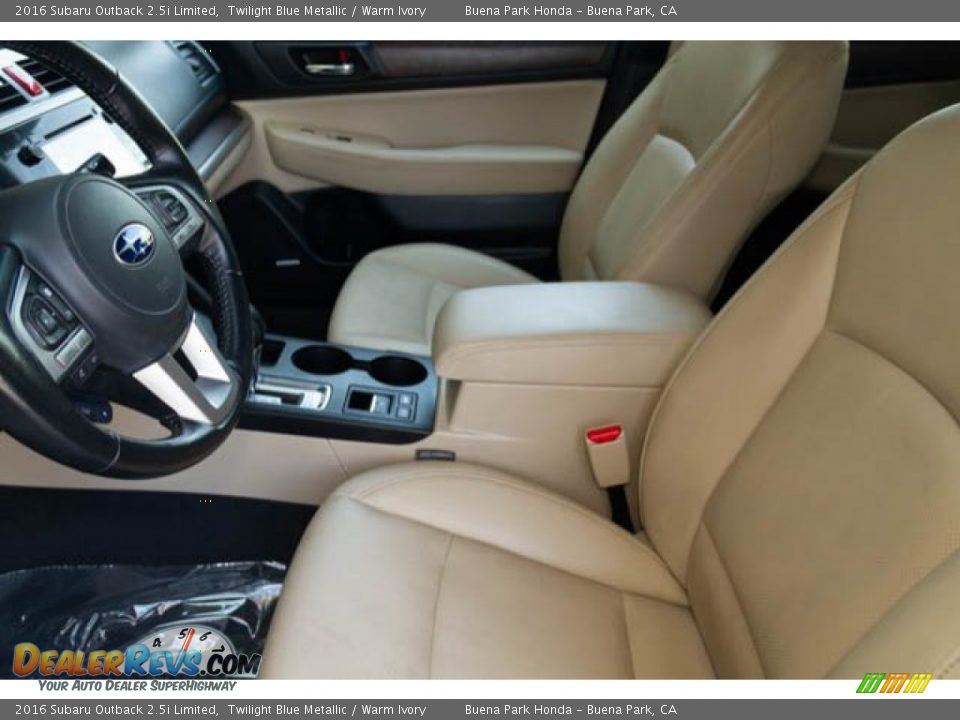 2016 Subaru Outback 2.5i Limited Twilight Blue Metallic / Warm Ivory Photo #3