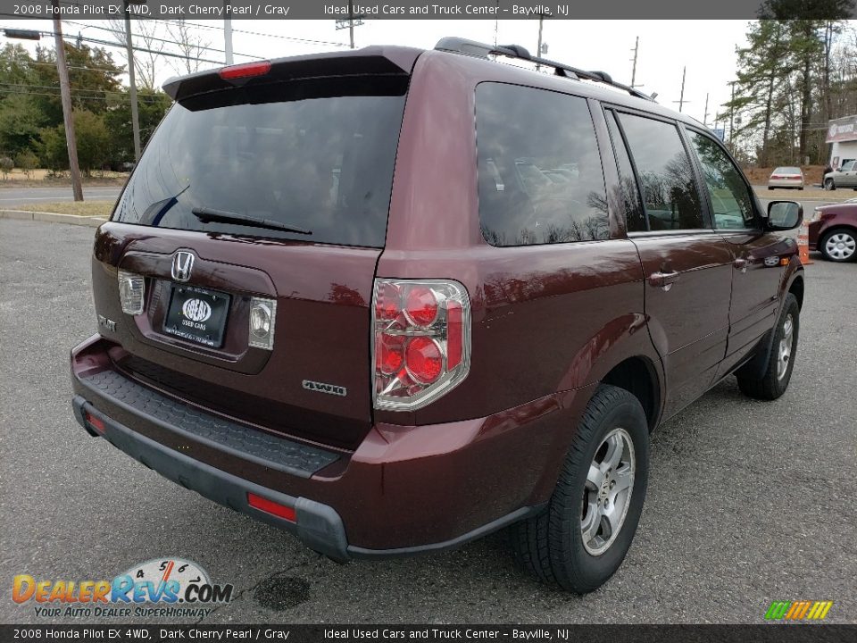 2008 Honda Pilot EX 4WD Dark Cherry Pearl / Gray Photo #5