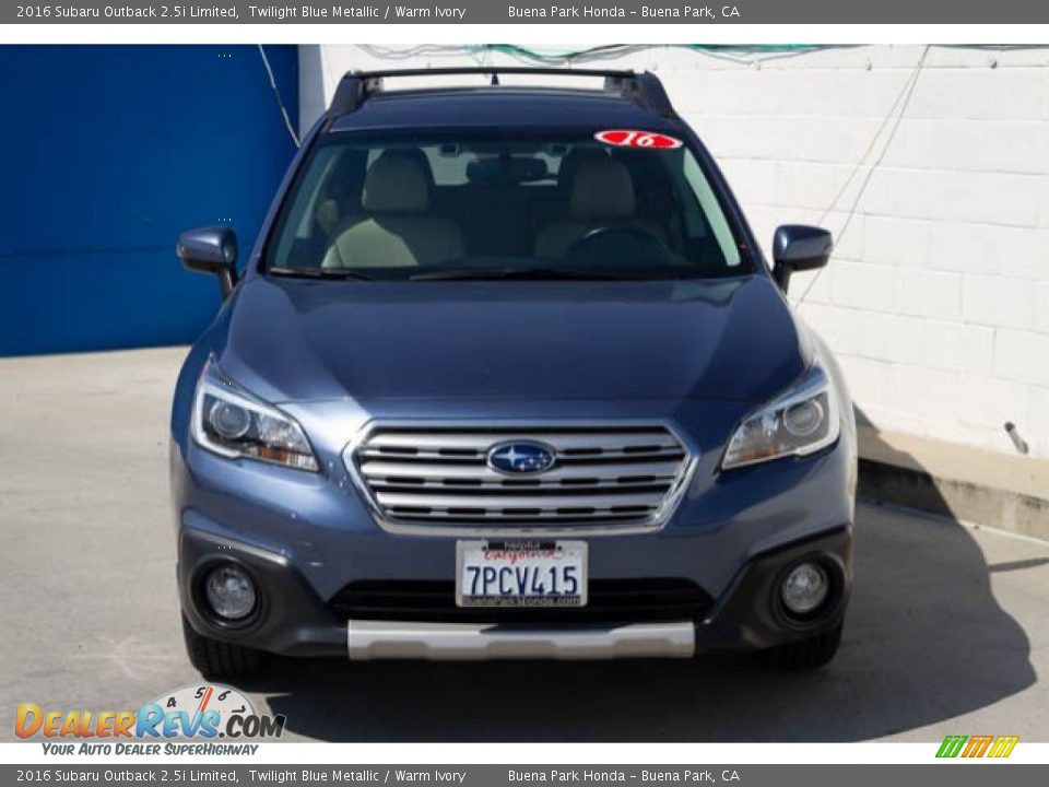 2016 Subaru Outback 2.5i Limited Twilight Blue Metallic / Warm Ivory Photo #7