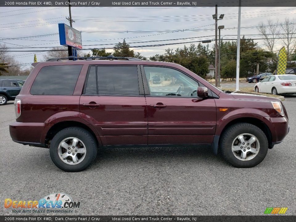 2008 Honda Pilot EX 4WD Dark Cherry Pearl / Gray Photo #6