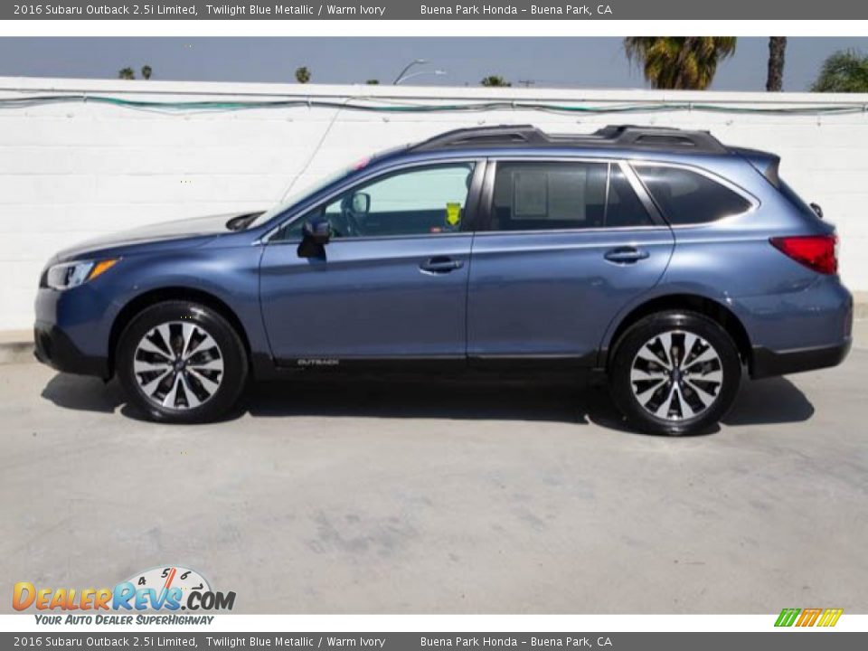 2016 Subaru Outback 2.5i Limited Twilight Blue Metallic / Warm Ivory Photo #8
