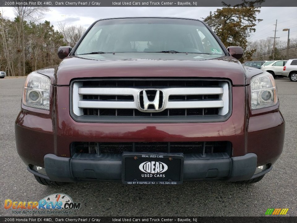 2008 Honda Pilot EX 4WD Dark Cherry Pearl / Gray Photo #8