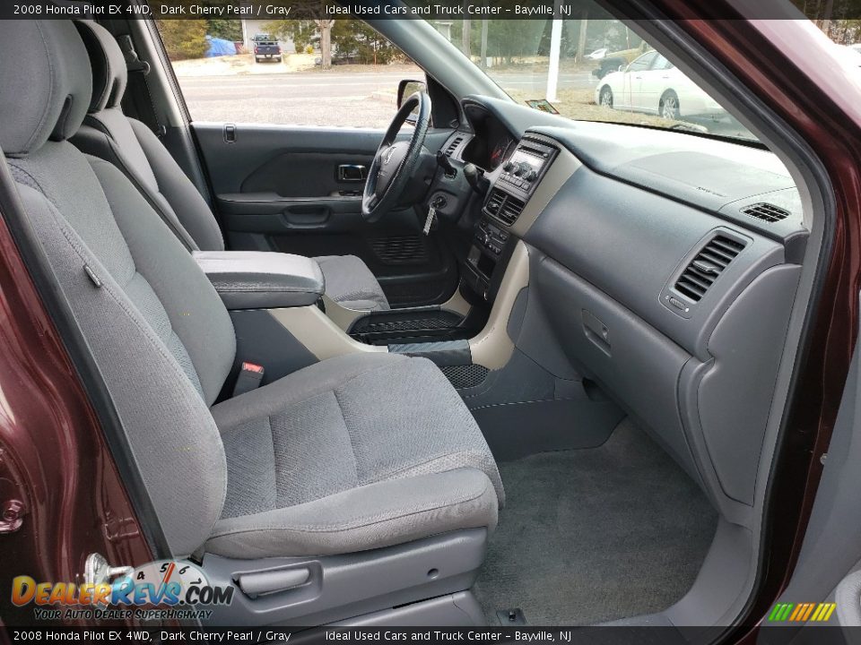 2008 Honda Pilot EX 4WD Dark Cherry Pearl / Gray Photo #10