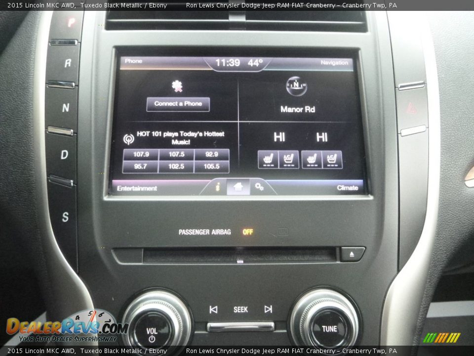 2015 Lincoln MKC AWD Tuxedo Black Metallic / Ebony Photo #17