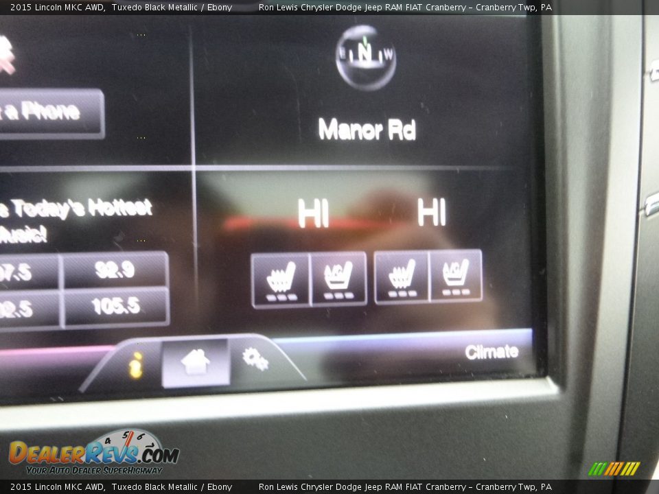 2015 Lincoln MKC AWD Tuxedo Black Metallic / Ebony Photo #18