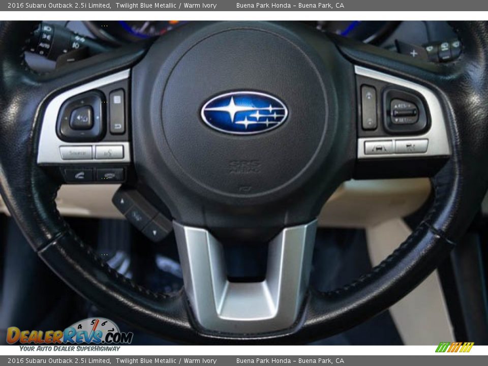 2016 Subaru Outback 2.5i Limited Twilight Blue Metallic / Warm Ivory Photo #13