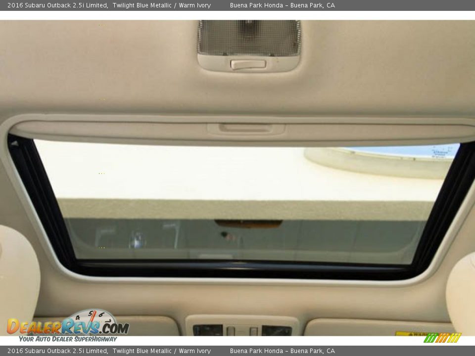 2016 Subaru Outback 2.5i Limited Twilight Blue Metallic / Warm Ivory Photo #16