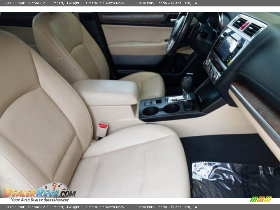2016 Subaru Outback 2.5i Limited Twilight Blue Metallic / Warm Ivory Photo #21
