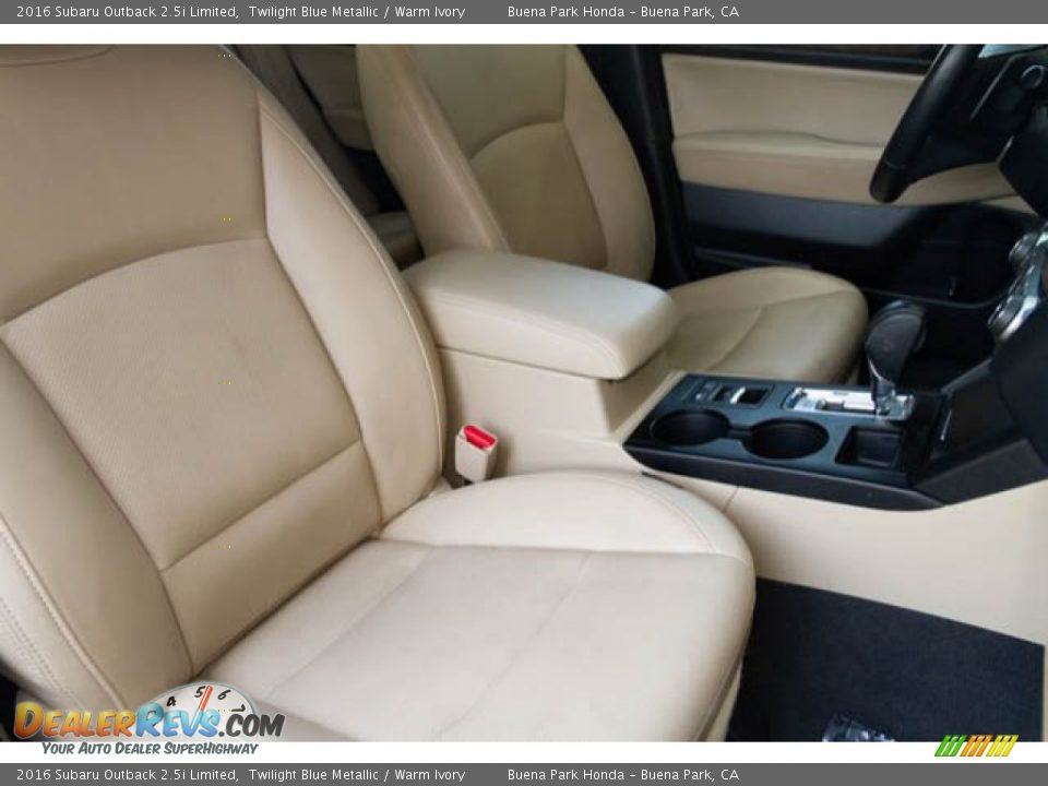 2016 Subaru Outback 2.5i Limited Twilight Blue Metallic / Warm Ivory Photo #22