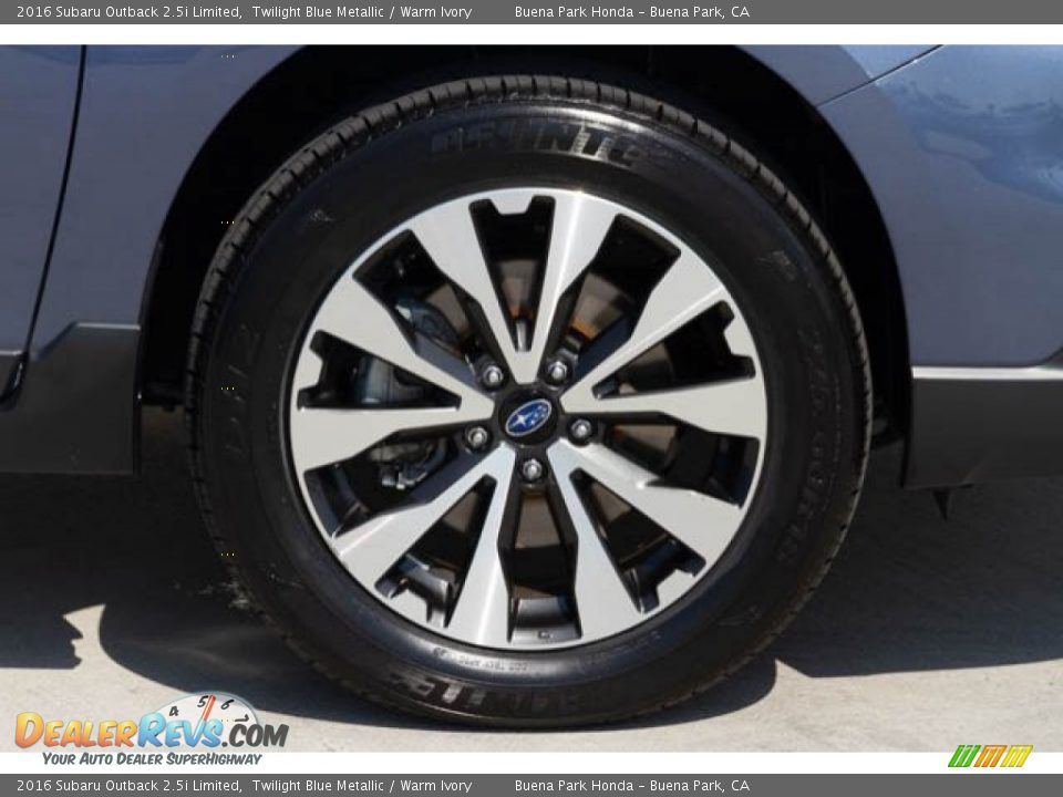 2016 Subaru Outback 2.5i Limited Twilight Blue Metallic / Warm Ivory Photo #34