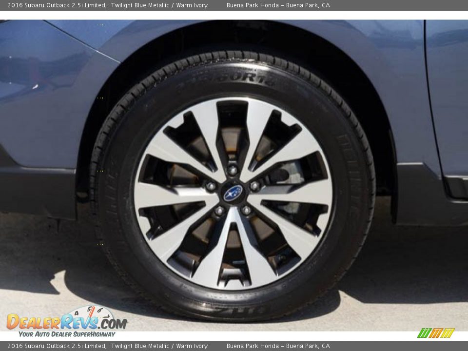 2016 Subaru Outback 2.5i Limited Twilight Blue Metallic / Warm Ivory Photo #36