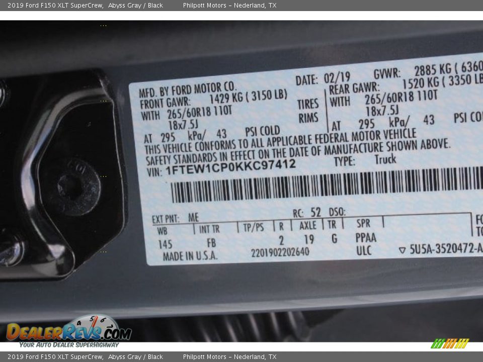 2019 Ford F150 XLT SuperCrew Abyss Gray / Black Photo #23