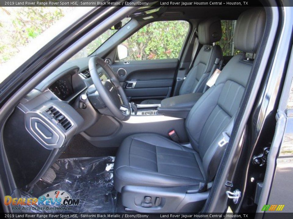 2019 Land Rover Range Rover Sport HSE Santorini Black Metallic / Ebony/Ebony Photo #3