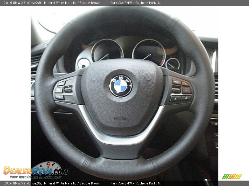 2016 BMW X3 xDrive28i Mineral White Metallic / Saddle Brown Photo #22