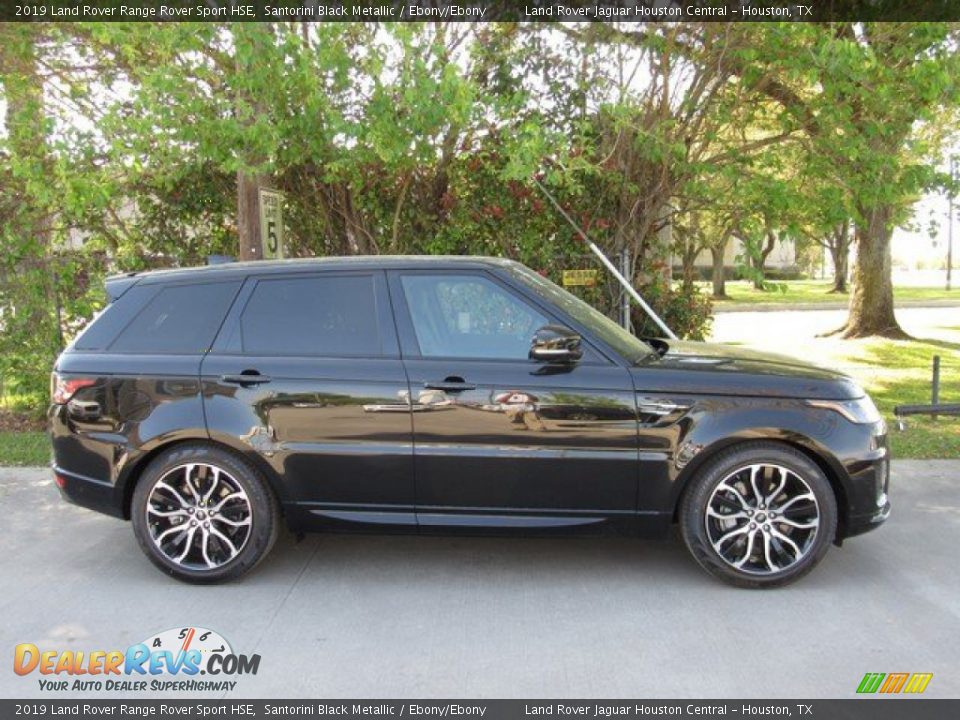 2019 Land Rover Range Rover Sport HSE Santorini Black Metallic / Ebony/Ebony Photo #6
