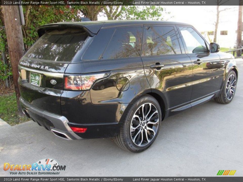 2019 Land Rover Range Rover Sport HSE Santorini Black Metallic / Ebony/Ebony Photo #7