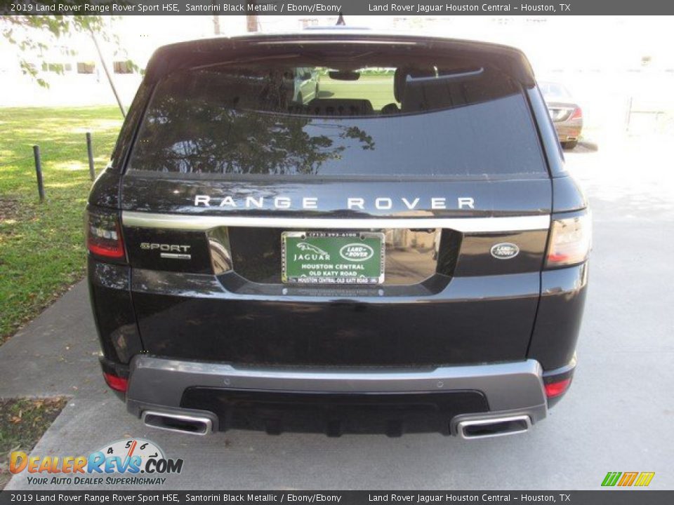 2019 Land Rover Range Rover Sport HSE Santorini Black Metallic / Ebony/Ebony Photo #8