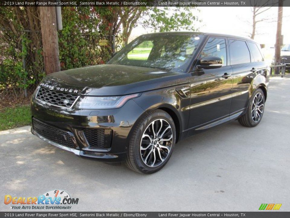 2019 Land Rover Range Rover Sport HSE Santorini Black Metallic / Ebony/Ebony Photo #10