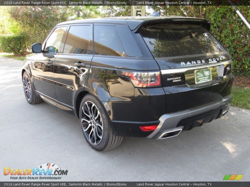 2019 Land Rover Range Rover Sport HSE Santorini Black Metallic / Ebony/Ebony Photo #12