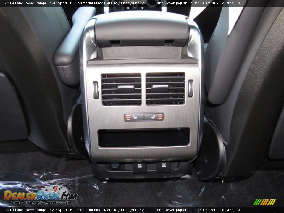 2019 Land Rover Range Rover Sport HSE Santorini Black Metallic / Ebony/Ebony Photo #16