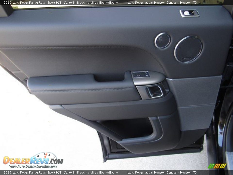 2019 Land Rover Range Rover Sport HSE Santorini Black Metallic / Ebony/Ebony Photo #22