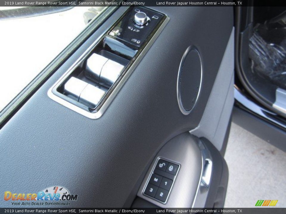 2019 Land Rover Range Rover Sport HSE Santorini Black Metallic / Ebony/Ebony Photo #24