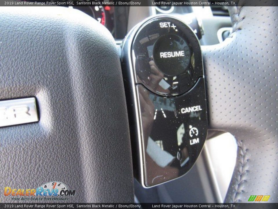 2019 Land Rover Range Rover Sport HSE Santorini Black Metallic / Ebony/Ebony Photo #28