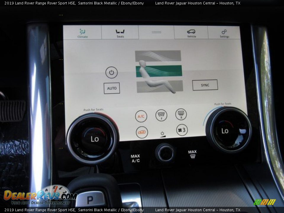 2019 Land Rover Range Rover Sport HSE Santorini Black Metallic / Ebony/Ebony Photo #33