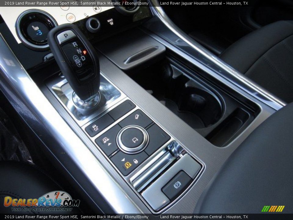 2019 Land Rover Range Rover Sport HSE Santorini Black Metallic / Ebony/Ebony Photo #35