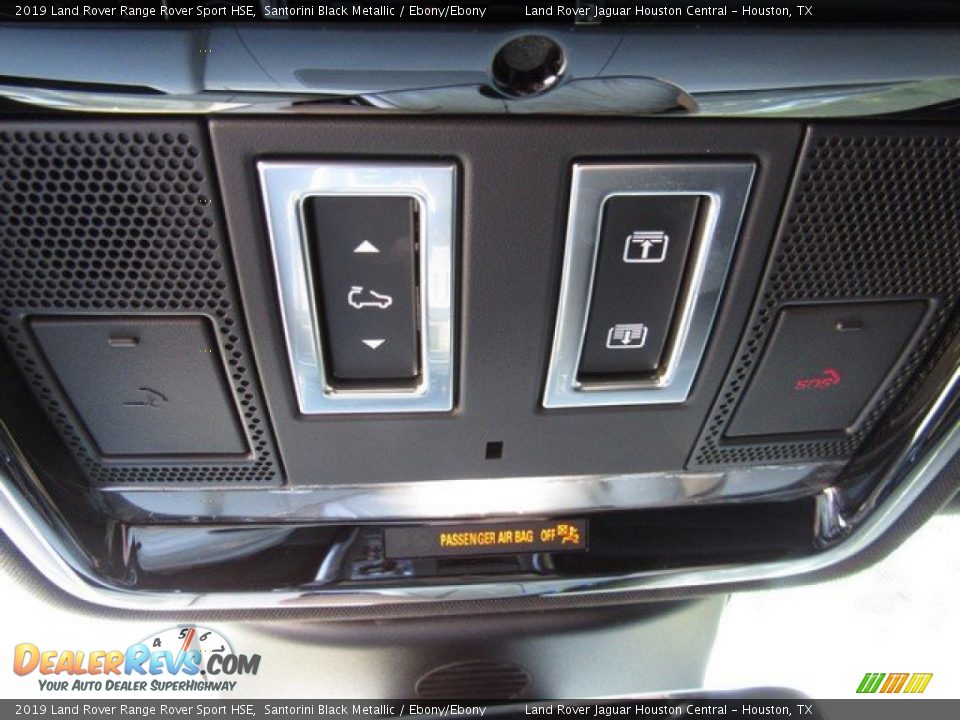 2019 Land Rover Range Rover Sport HSE Santorini Black Metallic / Ebony/Ebony Photo #36