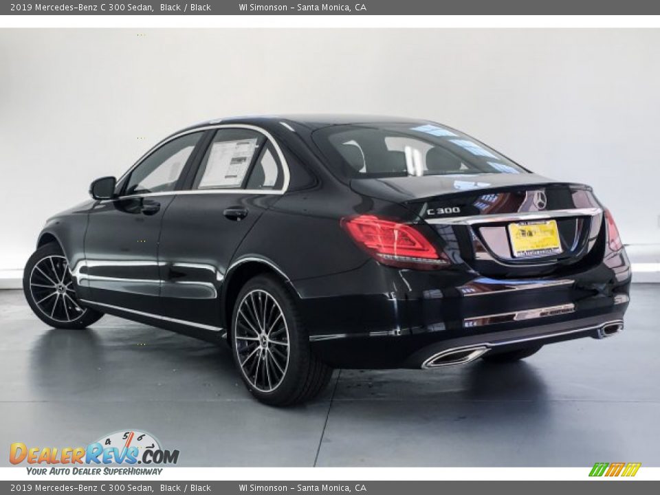 2019 Mercedes-Benz C 300 Sedan Black / Black Photo #2