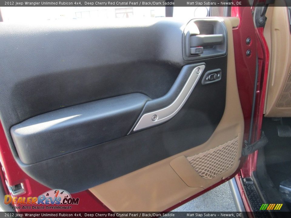 2012 Jeep Wrangler Unlimited Rubicon 4x4 Deep Cherry Red Crystal Pearl / Black/Dark Saddle Photo #14