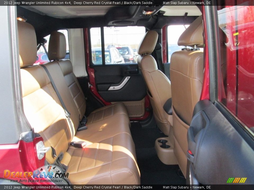 2012 Jeep Wrangler Unlimited Rubicon 4x4 Deep Cherry Red Crystal Pearl / Black/Dark Saddle Photo #18