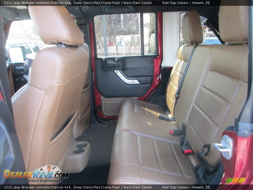 2012 Jeep Wrangler Unlimited Rubicon 4x4 Deep Cherry Red Crystal Pearl / Black/Dark Saddle Photo #20