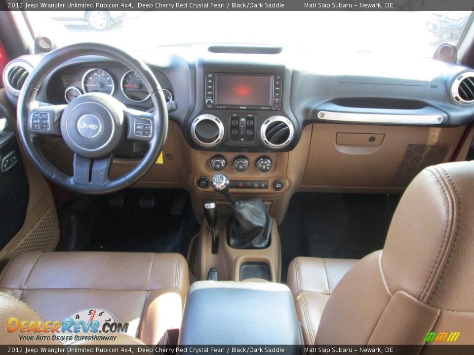 2012 Jeep Wrangler Unlimited Rubicon 4x4 Deep Cherry Red Crystal Pearl / Black/Dark Saddle Photo #22