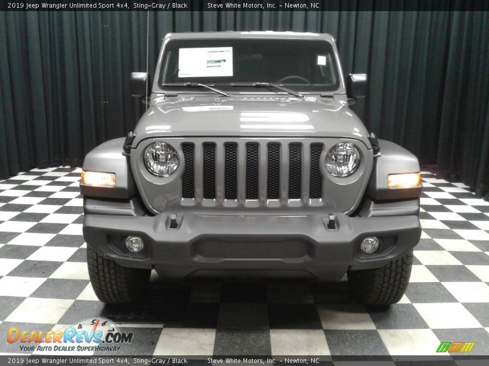 2019 Jeep Wrangler Unlimited Sport 4x4 Sting-Gray / Black Photo #3