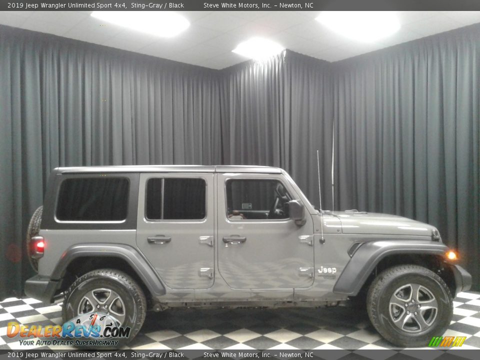 2019 Jeep Wrangler Unlimited Sport 4x4 Sting-Gray / Black Photo #5