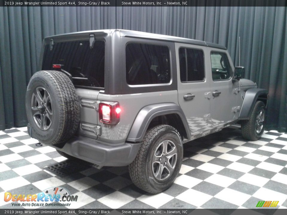 2019 Jeep Wrangler Unlimited Sport 4x4 Sting-Gray / Black Photo #6