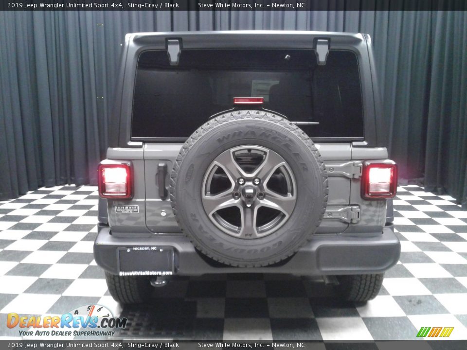 2019 Jeep Wrangler Unlimited Sport 4x4 Sting-Gray / Black Photo #7