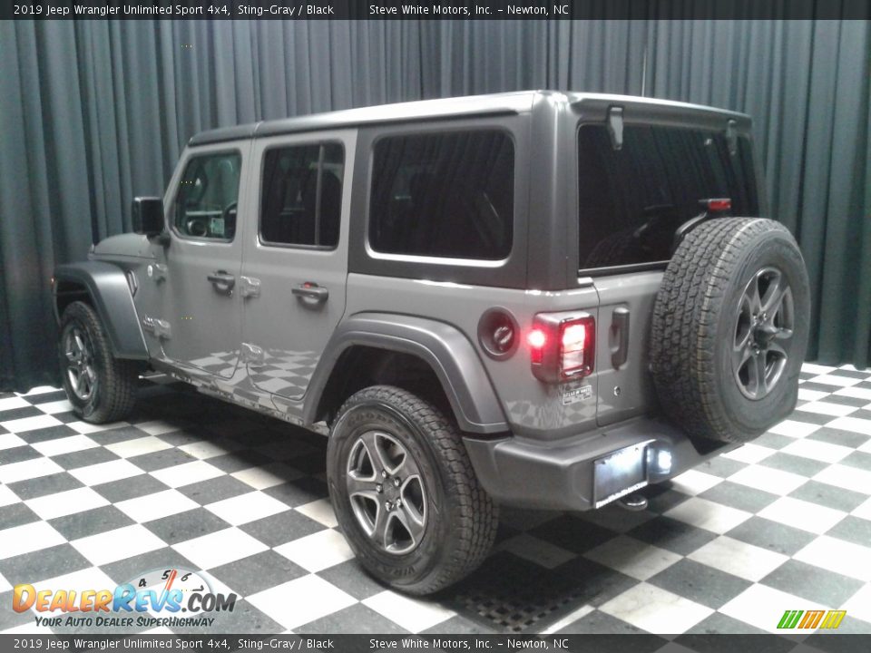 2019 Jeep Wrangler Unlimited Sport 4x4 Sting-Gray / Black Photo #8