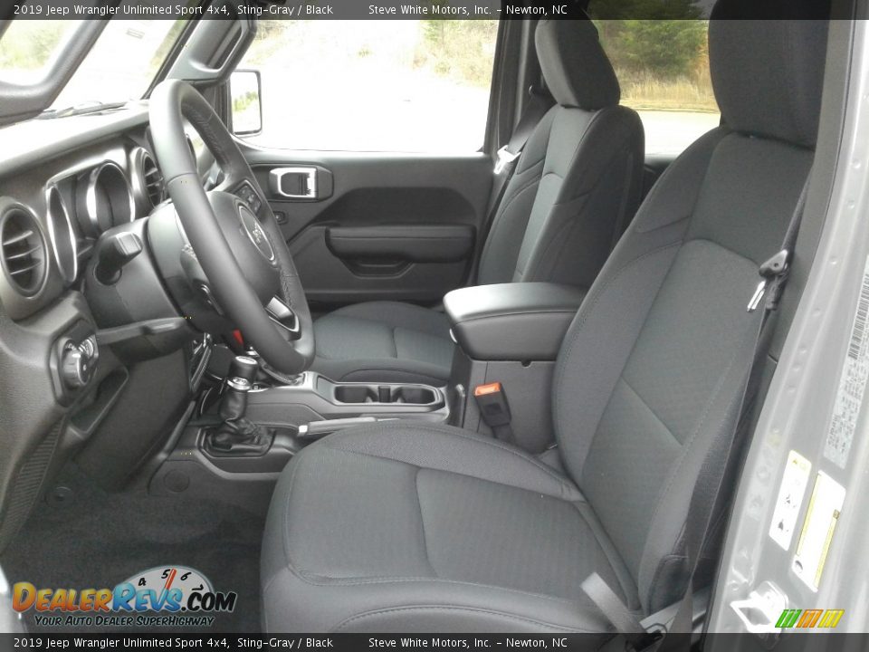 2019 Jeep Wrangler Unlimited Sport 4x4 Sting-Gray / Black Photo #10