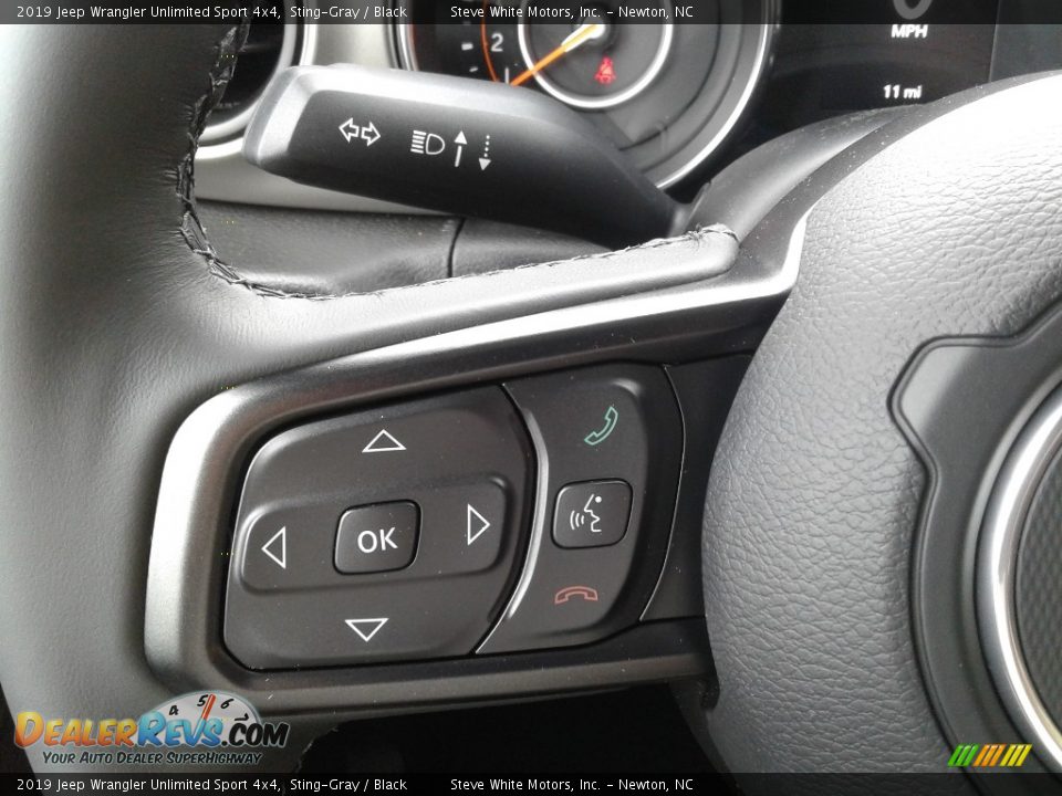 2019 Jeep Wrangler Unlimited Sport 4x4 Sting-Gray / Black Photo #16