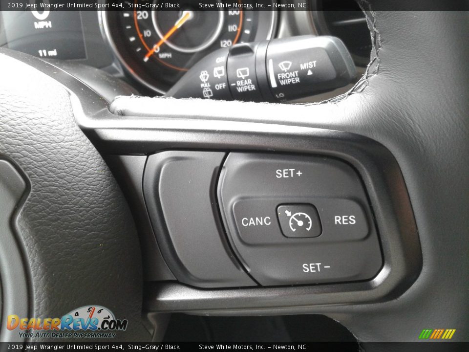 2019 Jeep Wrangler Unlimited Sport 4x4 Sting-Gray / Black Photo #17