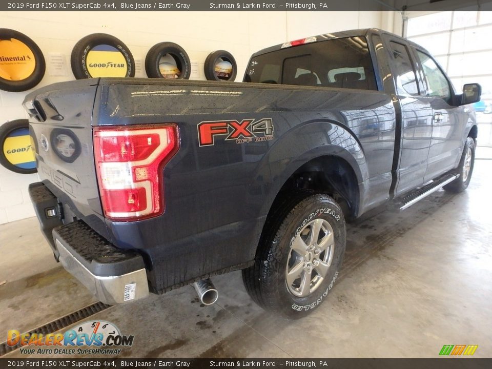 2019 Ford F150 XLT SuperCab 4x4 Blue Jeans / Earth Gray Photo #2