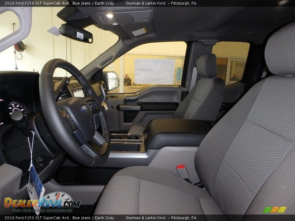 2019 Ford F150 XLT SuperCab 4x4 Blue Jeans / Earth Gray Photo #6