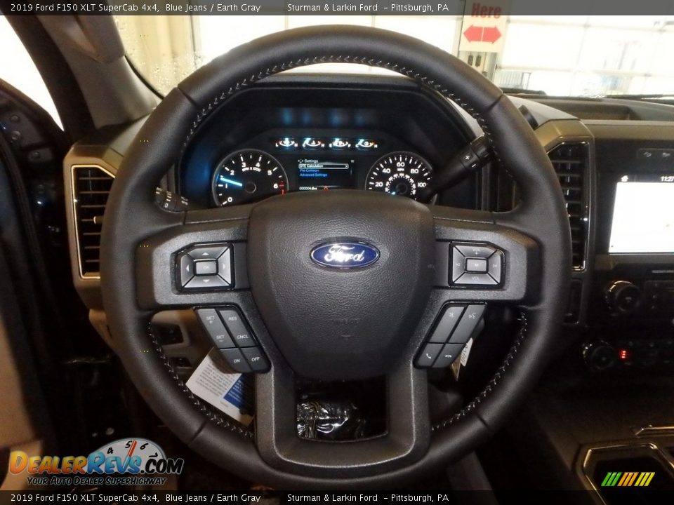 2019 Ford F150 XLT SuperCab 4x4 Blue Jeans / Earth Gray Photo #14