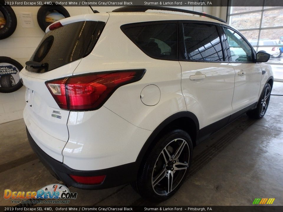 2019 Ford Escape SEL 4WD Oxford White / Chromite Gray/Charcoal Black Photo #2