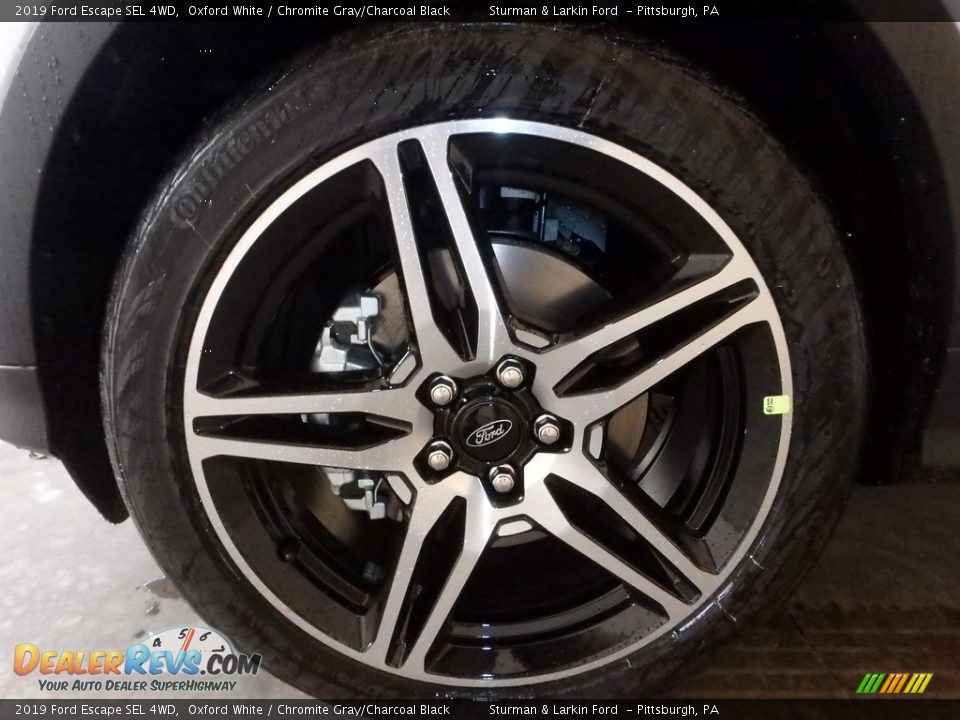 2019 Ford Escape SEL 4WD Oxford White / Chromite Gray/Charcoal Black Photo #6