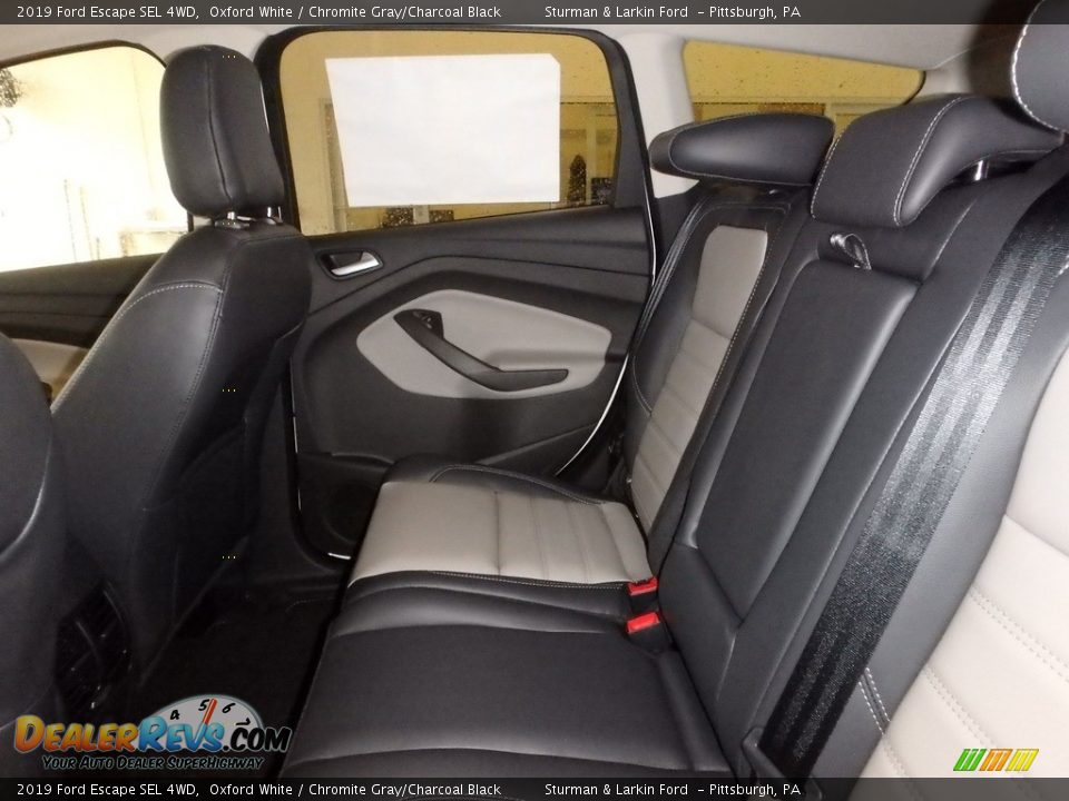 2019 Ford Escape SEL 4WD Oxford White / Chromite Gray/Charcoal Black Photo #8